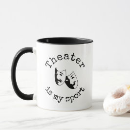 "Theater ist mein Sport" Tasse des Klaviers