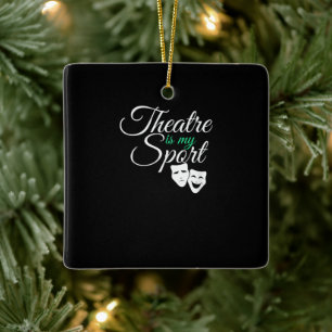 Theater ist mein T-Shirt Musical Theater Schauspie Keramikornament
