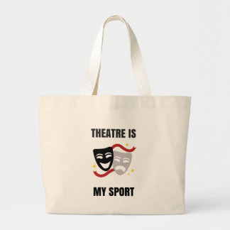 Theater ist meine Sport-Tasche Jumbo Stoffbeutel
