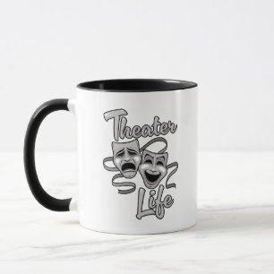 Theater-Lebenskomödie und Tragedy-Masken Tasse