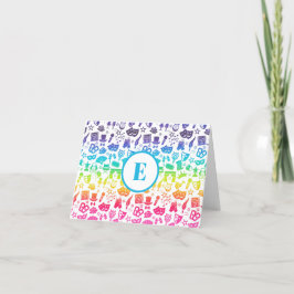 Theater Lover Icons Notecard Dankeskarte