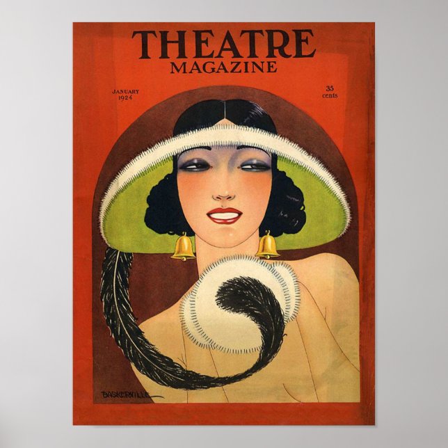 Theater Magazine Cover 1924 Vintager Deko (Vorne)