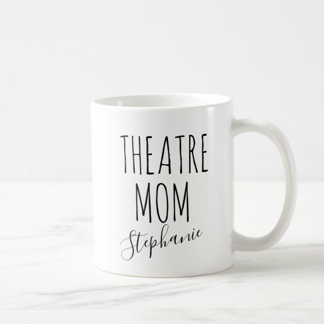 Theater Mama Personalisierter Name Vergnügungsthea Kaffeetasse (Rechts)