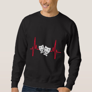 Theater Maske Theater Unterhaltung Rundgang Musika Sweatshirt