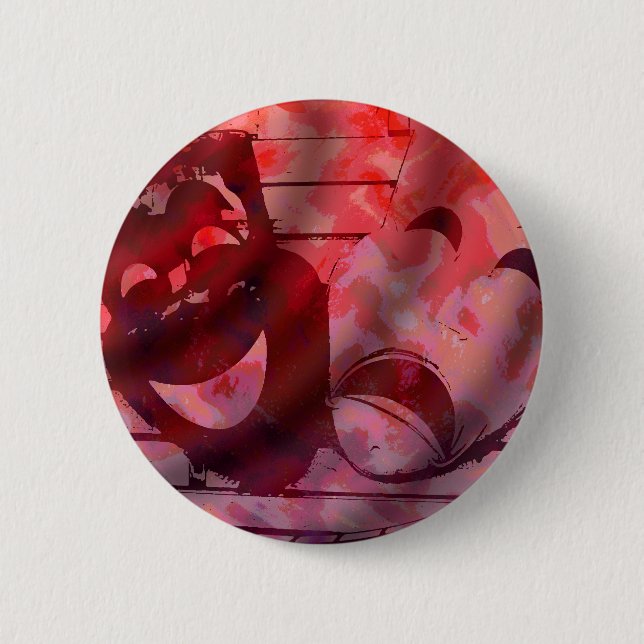 Theater-Masken Button (Vorderseite)