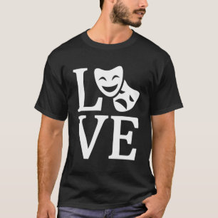 Theater Masken Liebe Funny Theater T - Shirt