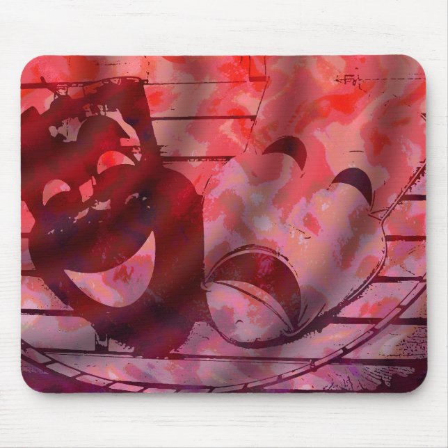 Theater-Masken Mousepad (Vorne)