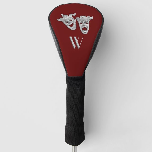 Theater maskiert Comedy und Tragedy Golf Headcover (Vorderseite)
