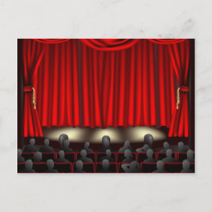 Theater mit Publikum Postkarte