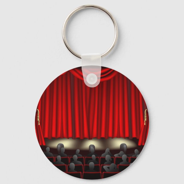 Theater mit Publikum Schlüsselanhänger (Vorderseite)