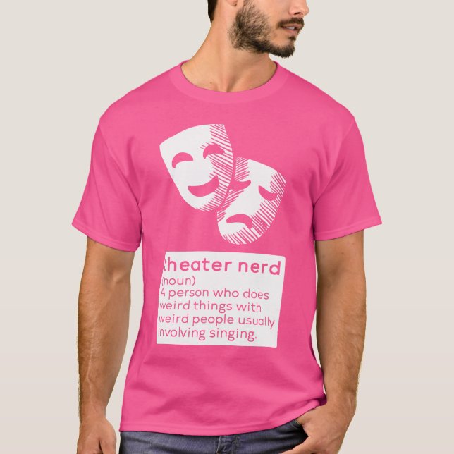 Theater Nerd Noun Fan Musical Opera Bühne Schauspi T-Shirt (Vorderseite)