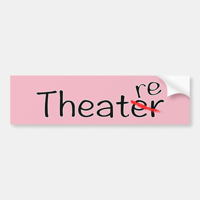 Theater-nicht Theater-Autoaufkleber Autoaufkleber (Vorne)
