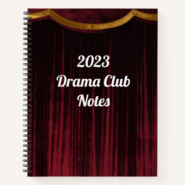 Theater-Notebook Notizbuch (Vorderseite)