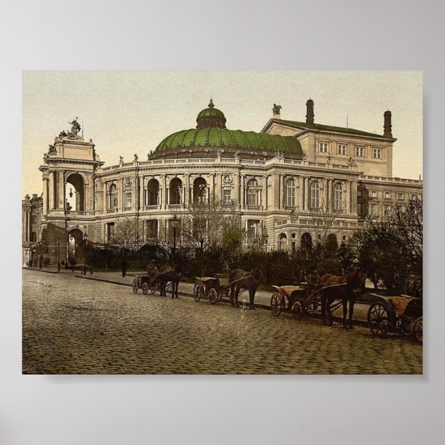 Theater, Odessa, Russland (d.h. Ukraine) Poster (Vorne)