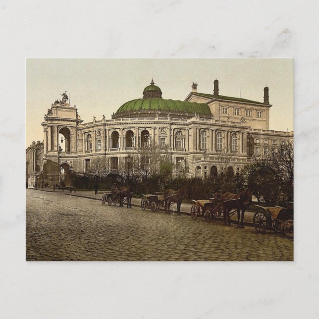 Theater, Odessa, Russland (d.h. Ukraine) Postkarte (Vorderseite)