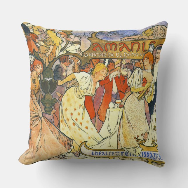 Theater-Plakat 1895 Kissen (Vorderseite)