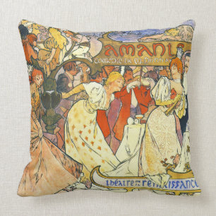 Theater-Plakat 1895 Kissen