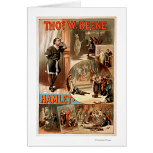 Theater-Plakat William Shakespeares "Hamlet"