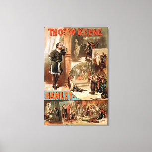 Theater-Plakat William Shakespeares "Hamlet" Leinwanddruck