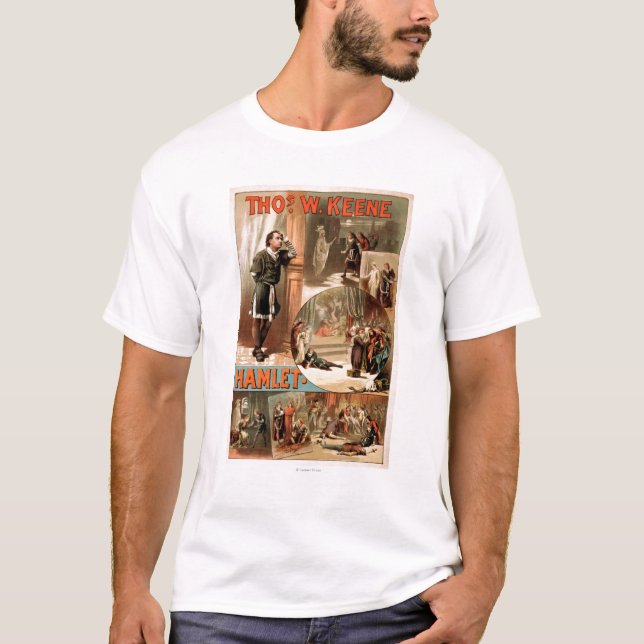 Theater-Plakat William Shakespeares "Hamlet" T-Shirt (Vorderseite)