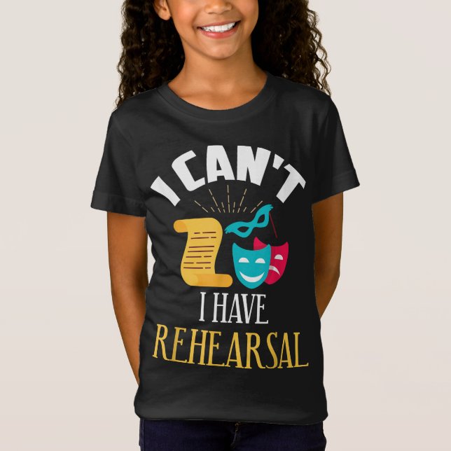 Theater Probe Schauspiel Schauspieler Design T-Shirt (Vorderseite)