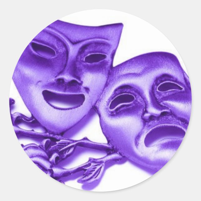 Theater Runder Aufkleber (Vorderseite)