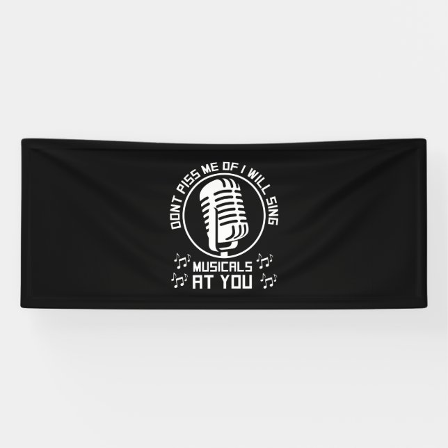 Theater Singer Broadway Banner (Horizontal)