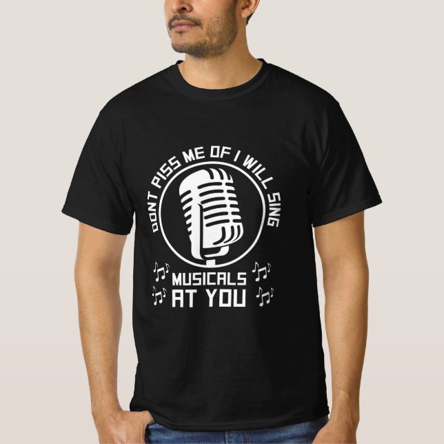 Theater Singer Broadway T-Shirt (Vorderseite)