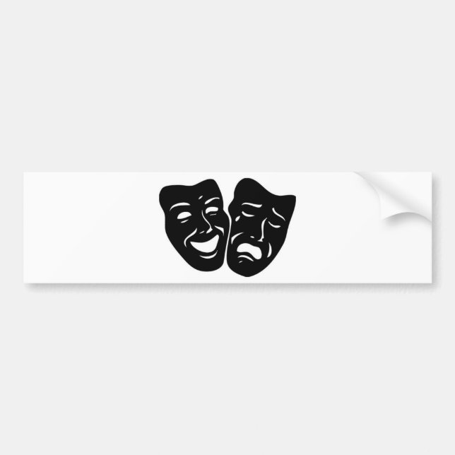 Theater-Symbol Autoaufkleber (Vorne)