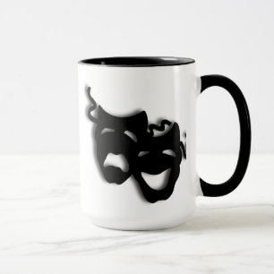 Theater-Tassen-Komödien-Tragödie-Masken Tasse