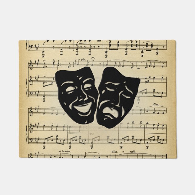 Theater und Musik Fußmatte (Vorderseite)