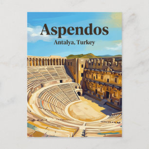Theater von Aspendos, Serik, Mittelmeerregion Postkarte