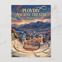 Theater von Plovdiv Bulgarien Postkarte
