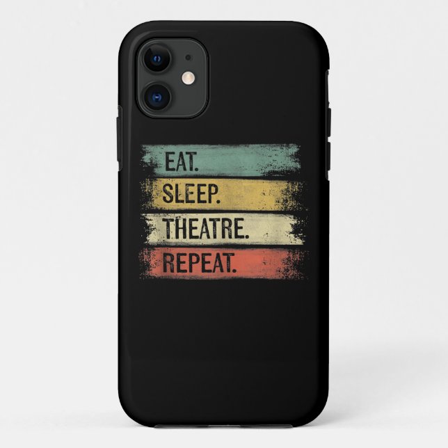 Theater wiederholen Theater Tech Geschenke Schausp Case-Mate iPhone Hülle (Rückseite)