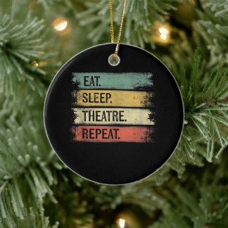 Theater wiederholen Theater Tech Geschenke Schausp Keramik Ornament