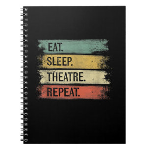 Theater wiederholen Theater Tech Geschenke Schausp Notizblock