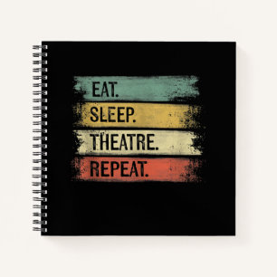 Theater wiederholen Theater Tech Geschenke Schausp Notizbuch