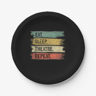 Theater wiederholen Theater Tech Geschenke Schausp Pappteller