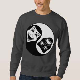 Theater Yin Yang Design - Komödie und die Masken d Sweatshirt