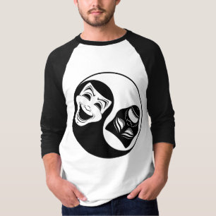 Theater Yin Yang Design - Komödie und die Masken d T-Shirt