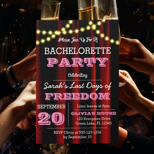 Theaterbeleuchtung Rosa Jeden Anlaß Einladung (Von Creator hochgeladen)