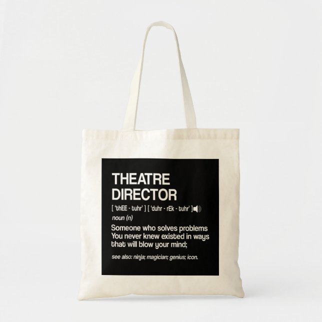 Theaterdirektorin Definition Broadway Musical Thea Tragetasche (Vorne)