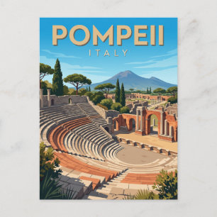 Theaterdistrikt Pompeji Italien Postkarte