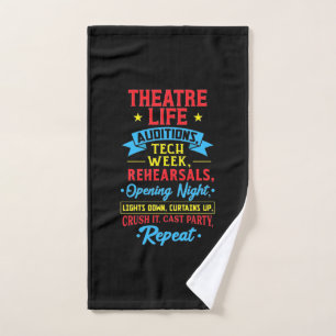 Theaterleben für Schauspieler Handtuch