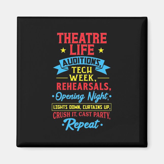 Theaterleben für Schauspieler Magnet (Vorne)