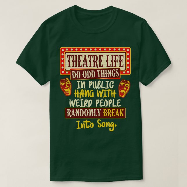 Theaterleben T-Shirt (Design vorne)