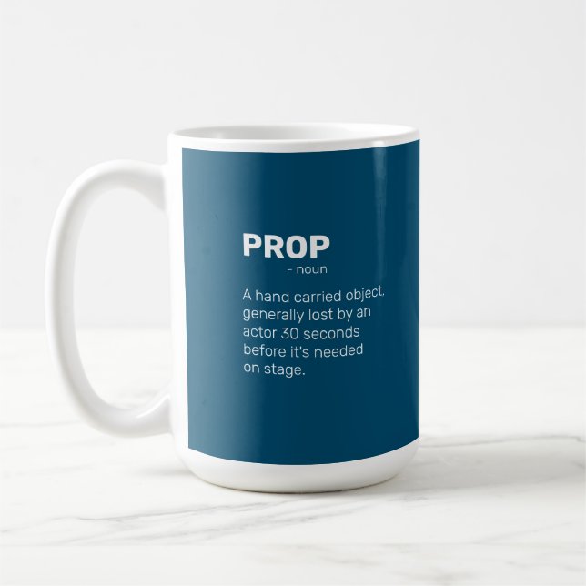 Theaterliebhaber Definition "Prop" Kaffeetasse (Links)