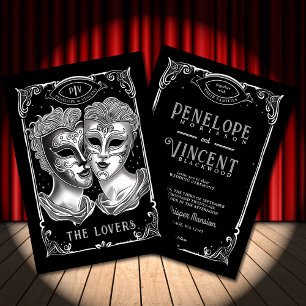 Theaterliebhaber   Tarot-Hochzeit Einladung