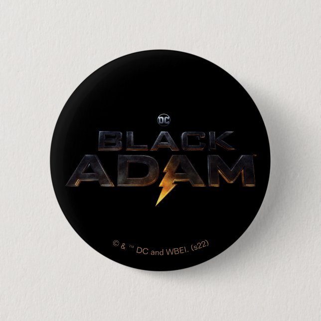 Theaterlogo von Black Adam Button (Vorderseite)