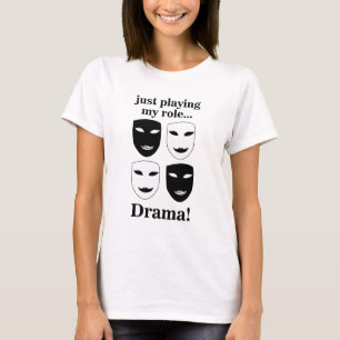 Theatermaske Theater Drama Theater Schauspieler T-Shirt